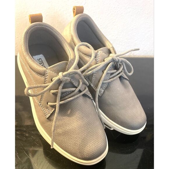 Steve Madden Boy’s Oxfords ShoesGray Faux Suede Front Laces Size 12M - Picture 1 of 11